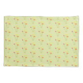 Drie Bloemen in de zon - transparant patroon. Kussensloop (Achterkant)