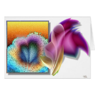 Drie bloemen. (kaarten)