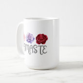 Drie bloemen Namaste Koffiemok (Voorkant links)