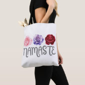Drie bloemen Namaste Tote Bag (Dichtbij)