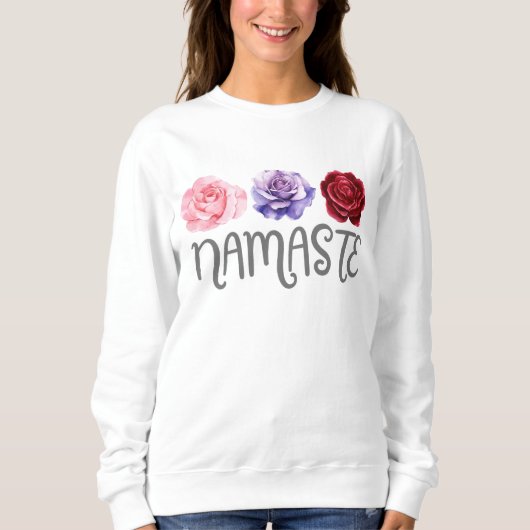 Drie bloemen Namaste Trui (Voorkant)