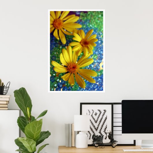 drie bloemen poster (Thuiskantoor)
