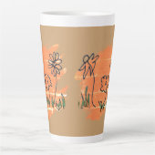 Drie Bloemen Verf Staal Latte Mok (Voorkant)