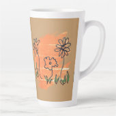 Drie Bloemen Verf Staal Latte Mok (Rechts)