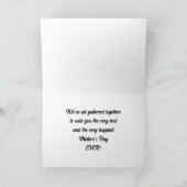 Drie bloemenvogels Moederdag Feestdagen Kaart (Binnen)