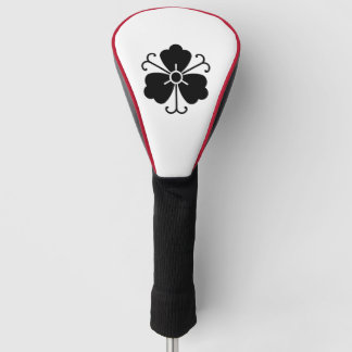 Drie bloesems van blauwe regen met ranken golfheadcover