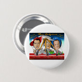 Drie Boedgeteers uit Wisconsin Ronde Button 5,7 Cm (Voorkant /achterkant)