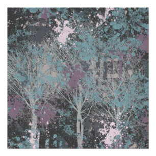 Drie Bomen Abstract Perfect Poster