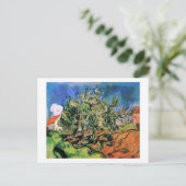 Drie bomen en een House Van Gogh Fine Art Briefkaart (Staand voorkant)