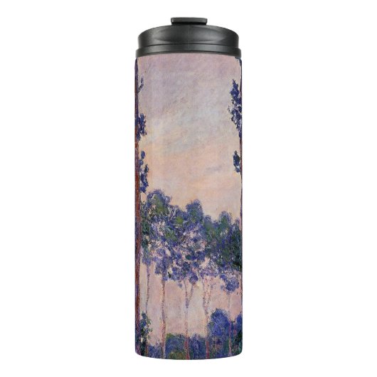 Drie bomen in Gray Weather, Claude Monet Thermosbeker (Voorkant)