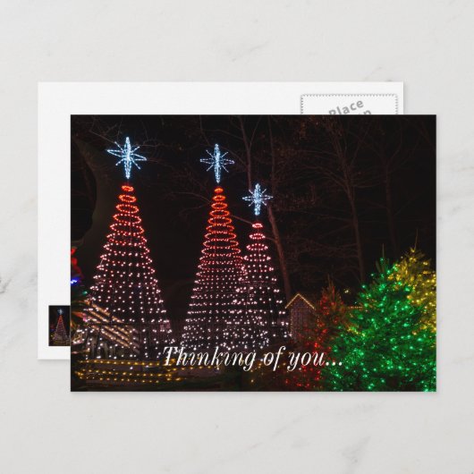 Drie bomen in Midtown Briefkaart (Voorkant / Achterkant)