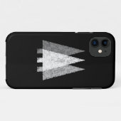 Drie bomen in zwart-wit. Case-Mate iPhone case (Achterkant (horizontaal))
