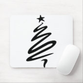 Drie bomen met kerstfir Star gestileerd Muismat (Met muis)