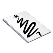 Drie bomen met kerstfir Star gestileerd Notitieboek (Rechterzijde)