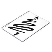 Drie bomen met kerstfir Star gestileerd Notitieboek (Linkerzijde)