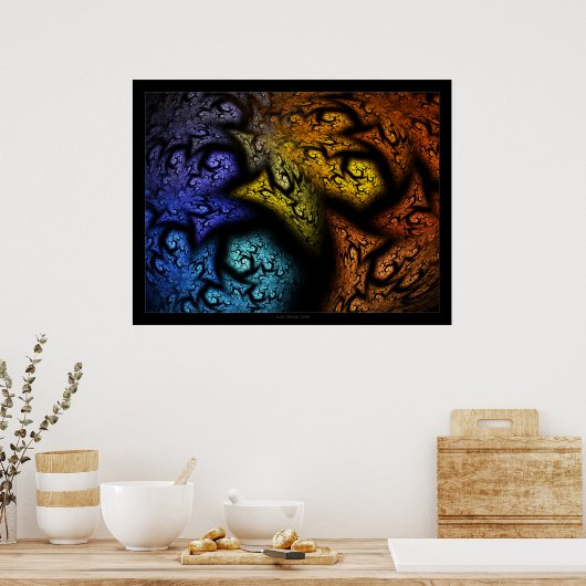 Drie bomen poster (Keuken)