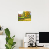 DRIE BOMEN: ROZE ROOD; GOUDGEEL; LIMOEN GROEN POSTER (Thuiskantoor)