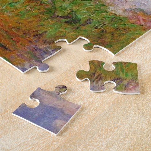 Drie bomen Summer Monet Fine Art Legpuzzel (Zijkant)