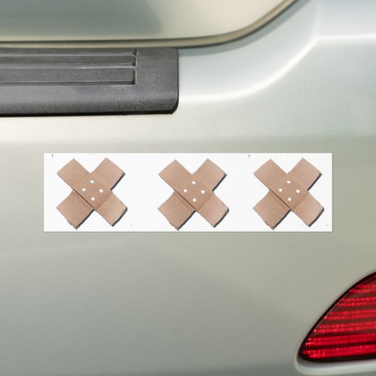 Drie Booboos Bumpersticker (Op auto)