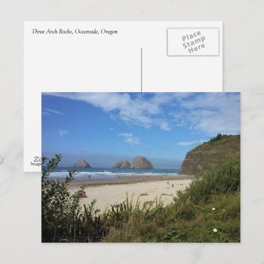 drie boogstralen, oceanside, OF Briefkaart (Voorkant / Achterkant)
