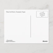 drie boogstralen, oceanside, OF Briefkaart (Achterkant)