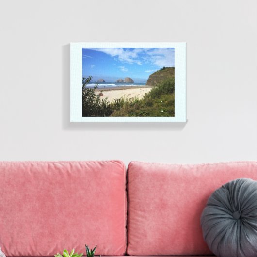 drie boogstralen, oceanside, OF Canvas Afdruk (Insitu (Woonkamer))