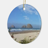 drie boogstralen, oceanside, OF Keramisch Ornament (Links)