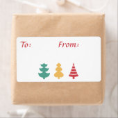 Drie Boom Cadeaublaadjes Etiket (Insitu)