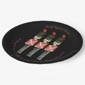 Drie Borden voor voedingspapier Papieren Bordje (Gekanteld)