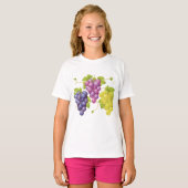 Drie bossen druiven t-shirt (Voorkant volledig)