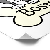 Drie Boston Terriers Poster (Hoek)