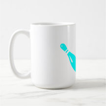 Drie Bowling Pins Aqua Blauw