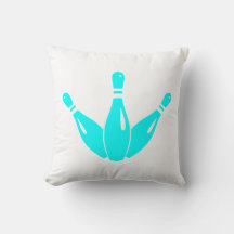 Drie Bowling Pins Aqua Blauw