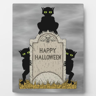 Drie boze geesten, gelukkig Halloween Fotoplaat