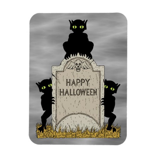 Drie boze geesten Prettig Halloween Magneet (Verticaal)