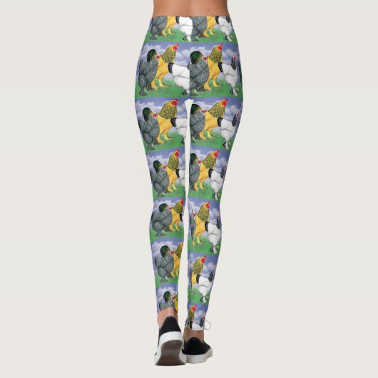Drie Brahmas Leggings (Achterkant)