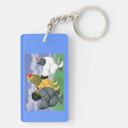 Drie Brahmas Sleutelhanger (achterkant)