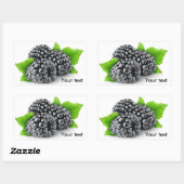 Drie bramen met bladeren rechthoekige sticker (Vel)