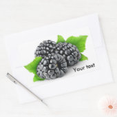 Drie bramen met bladeren rechthoekige sticker (Envelop)