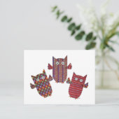 Drie Briefkaart van Red Owls (Staand voorkant)