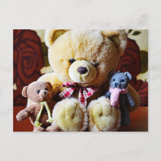 Drie briefkaart van Teddy Bears (Voorkant)