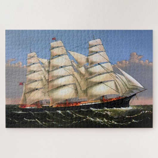 Drie Brothers Clipper Ship 1875 Legpuzzel (Horizontaal)