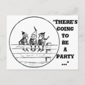 Drie Brownies op een Omheining Briefkaart (Voorkant)