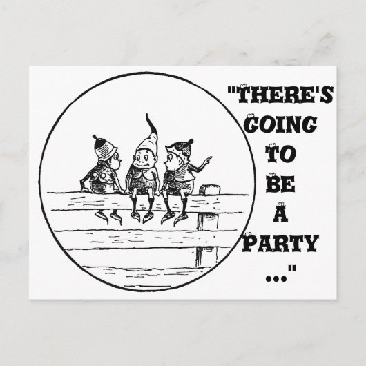 Drie Brownies op een Omheining Briefkaart (Voorkant)