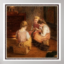 Drie bruisende meisjes van Walter Firle