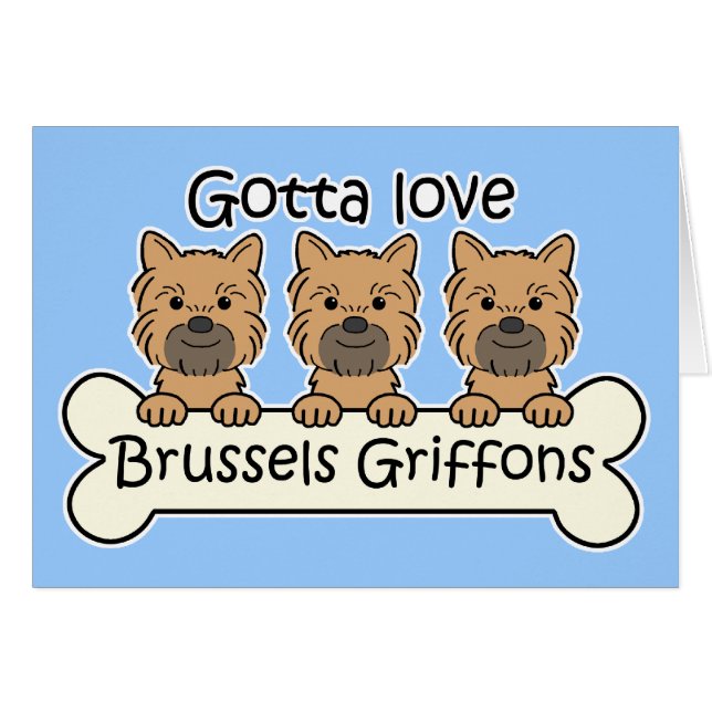 Drie Brusselse Griffons (Voorkant Horizontaal)