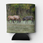 Drie Bull Elk Fight Blikjeskoeler (Achterkant)