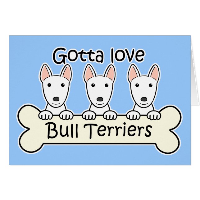 Drie bull Terriers (Voorkant Horizontaal)