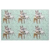 Drie bull Terriers Stof (Fat Quarter)