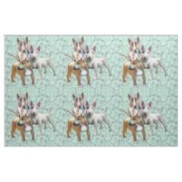 Drie bull Terriers Stof